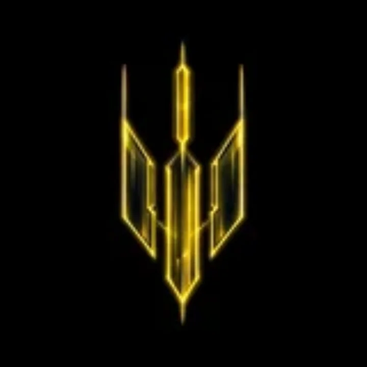 Gold three-pronged emblem of Afiléon Motorsport